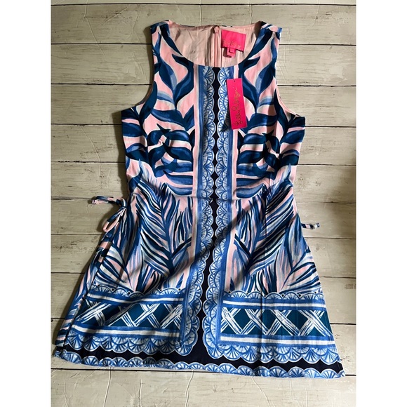 Lilly Pulitzer Donna Printed Romper Pink Tropics Tint Heat Wave Engineered - Picture 2 of 7